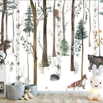 Fototapeta dla dzieci leśne zwierzęta DWK094