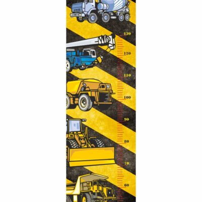 Naklejka miarka wzrostu spychacz, dźwig, betoniarka MW7