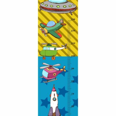 Naklejka miarka wzrostu statki powietrzne MW9