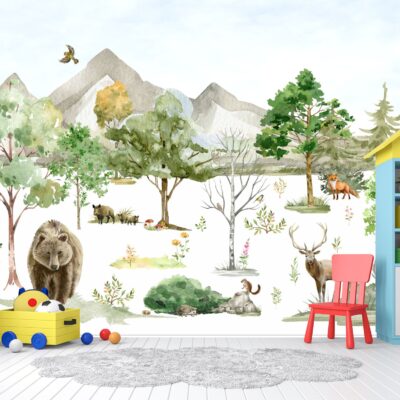 Fototapeta dla dzieci leśne zwierzęta M007