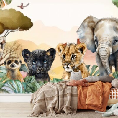 Fototapeta Safari Sawanna Dżungla Tropiki Dzikie zwierzęta M124