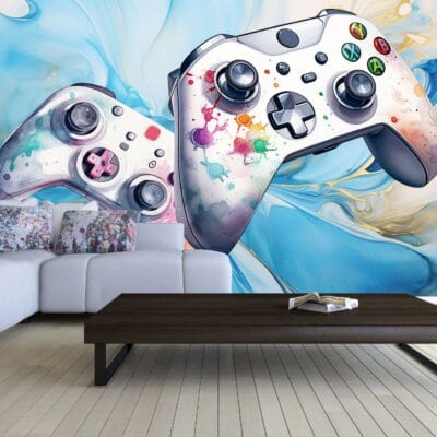 Fototapeta gamepad gamer pokój gier konsola joystick DWK606
